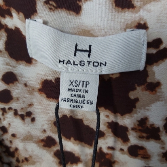 h by Halston Animal Print Blouse - Picture 6 of 9